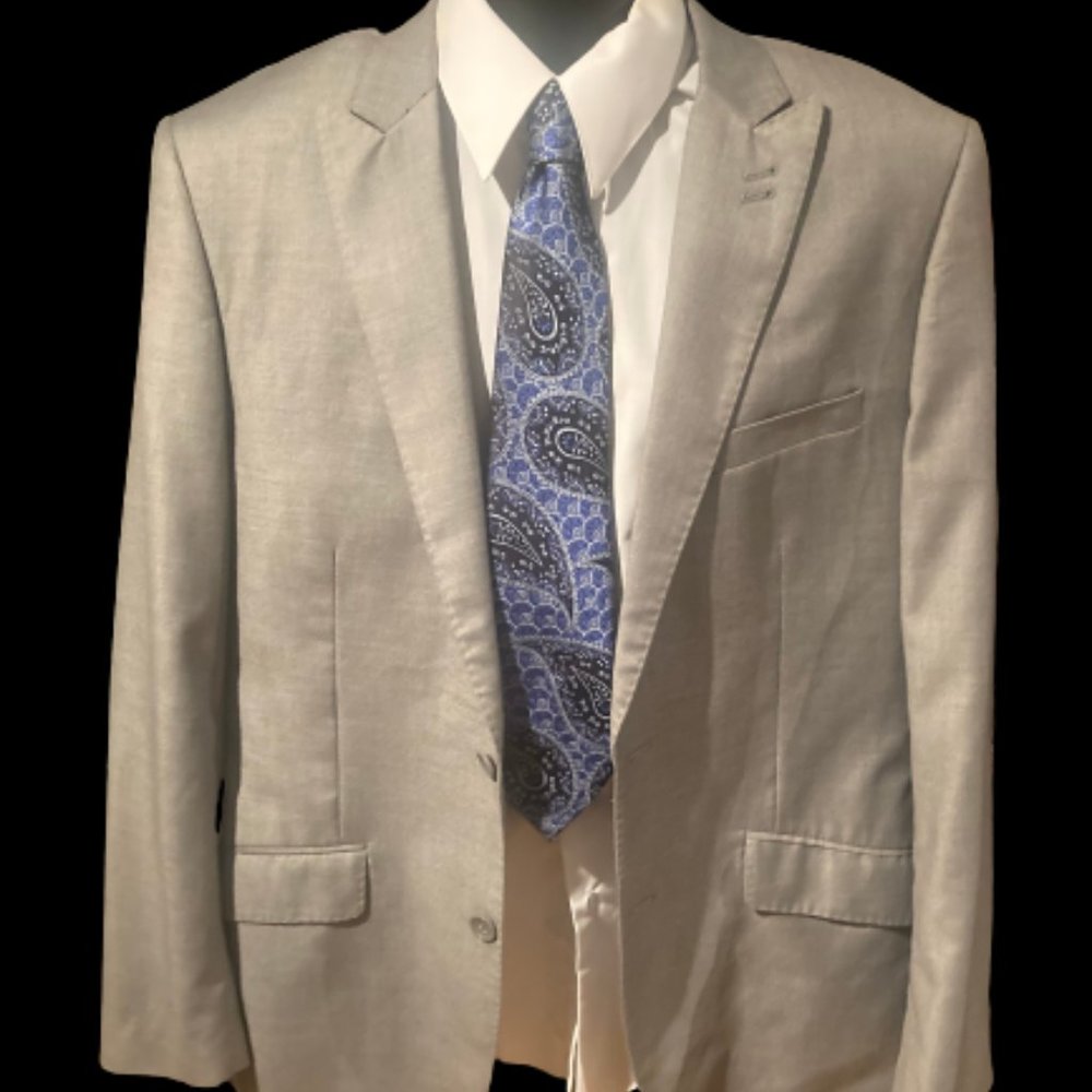 Paul Smith London Suit Jacket Gray Eu56 Wool